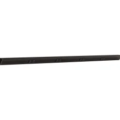 Tamper Resistant Angle Under Cabinet Outlet Power Strip | Black Finish