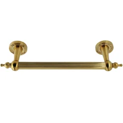 Templeton 12" Brass Decorative Grab Bar in Brushed Brass