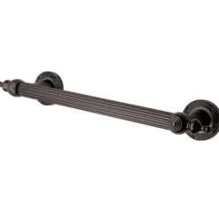 Templeton 12" Brass Decorative Grab Bar in Oil Rubbed Bronze