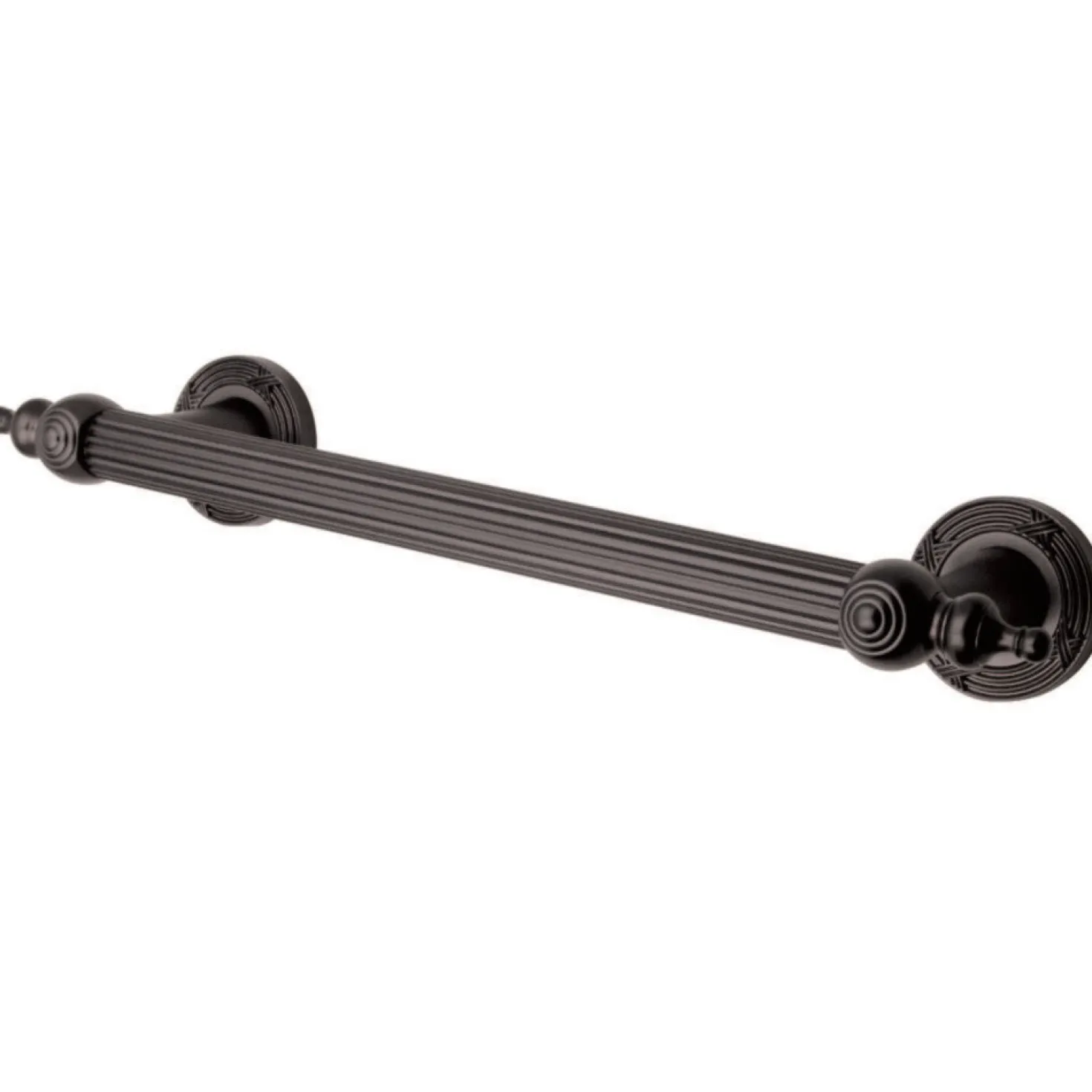 Templeton 12" Brass Decorative Grab Bar in Oil Rubbed Bronze