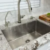 33" Terra Firma Single Bowl Thick Nickel Plated Undermount Sink