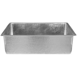 33" Terra Firma Single Bowl Thick Nickel Plated Undermount Sink