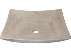 Thin Lipped Deep Zen Sink in Polished Penny Grey Marble