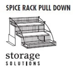Three Tier Pull Down Spice Rack