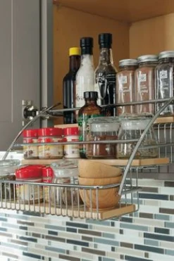 Three Tier Pull Down Spice Rack