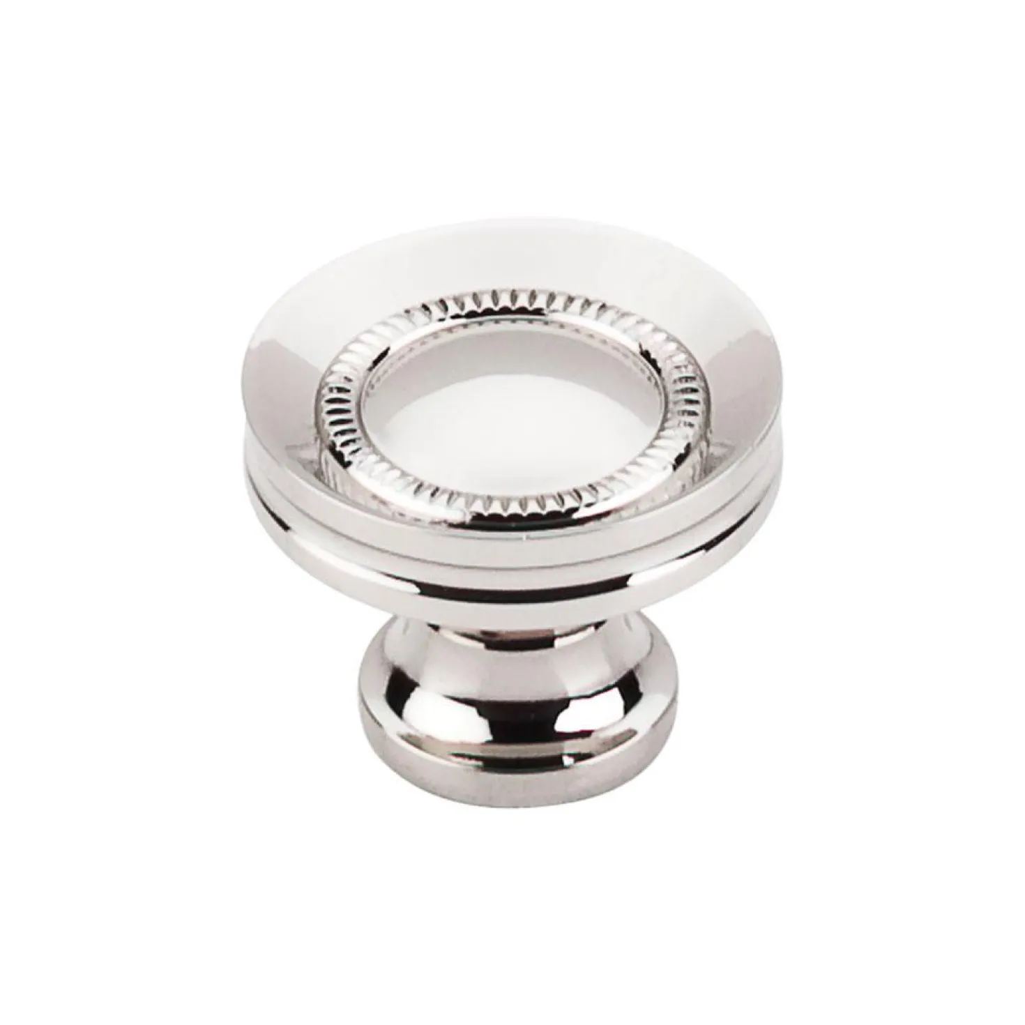 Top Knobs Asbury Button Faced Knob