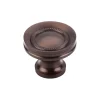 Top Knobs Button Faced Knob in Oil Rubbed Bronze