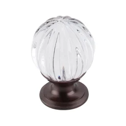 Top Knobs Clear Melon Crystal Knob