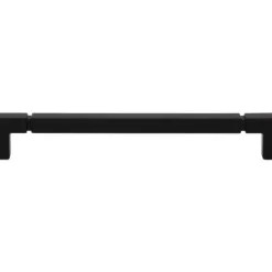Top Knobs Coddington Langston Pull in Flat Black