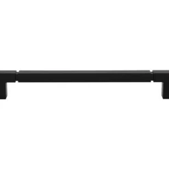 Top Knobs Coddington Langston Pull in Flat Black