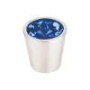 Top Knobs Crystal Center Knob in Brushed Satin Nickel Shell