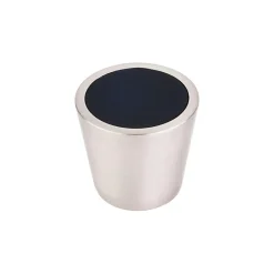 Top Knobs Crystal Center Knob in Brushed Satin Nickel Shell