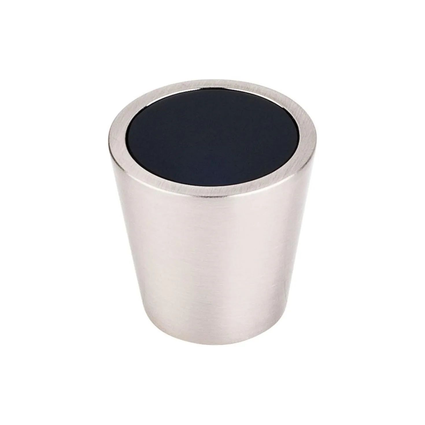 Top Knobs Crystal Center Knob in Brushed Satin Nickel Shell