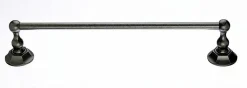 Topknobs ED6APB 18" Single Towel Bar with Hex Detail in Antique Pewter