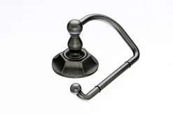 Topknobs ED4APB Tissue Hook with Hex Detail in Antique Pewter