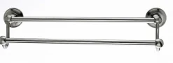 Topknobs ED7BSND 18" Smooth Double Towel Bar in Brushed Satin Nickel