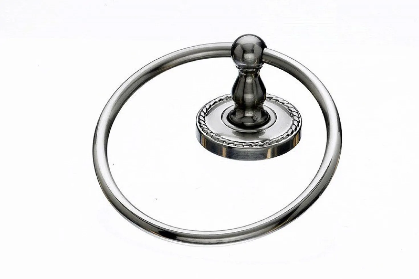 Topknobs ED5BSNF Towel Ring with Rope Detail in Brushed Satin Nickel