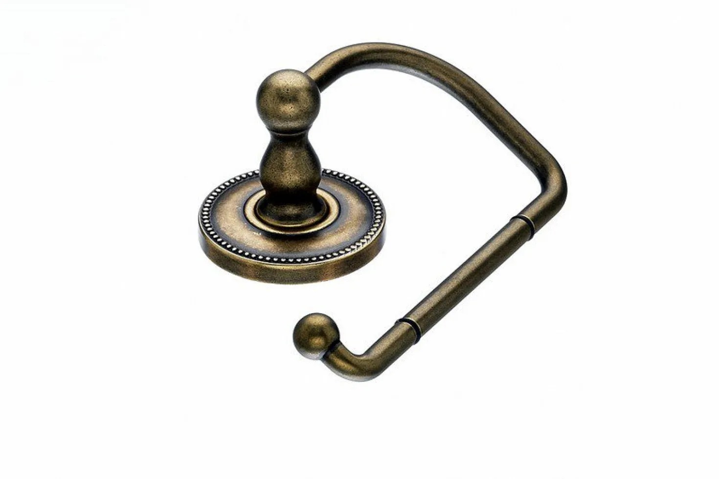 Topknobs ED4GBZA Tissue Hook with Beaded Detail in German Bronze