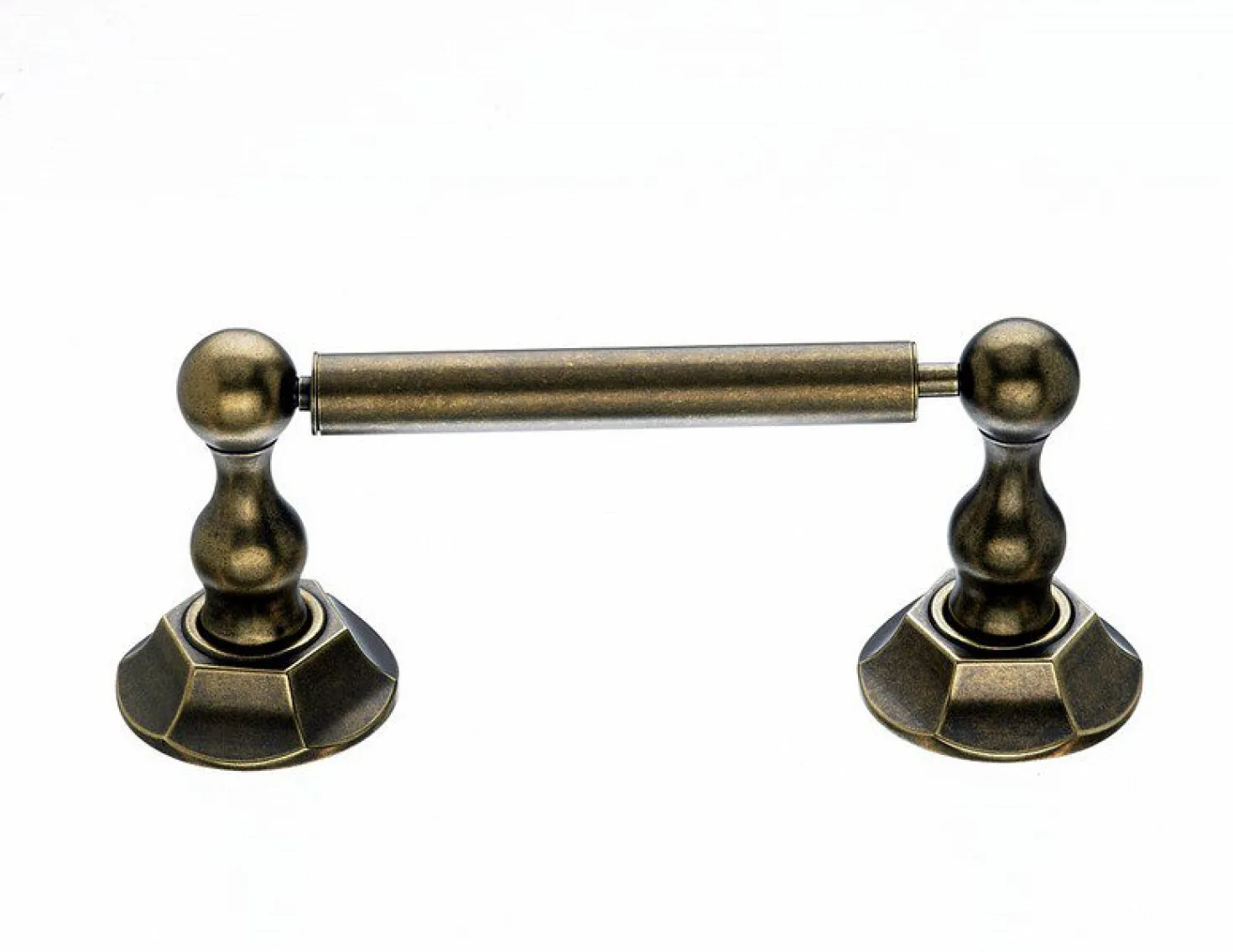 Topknobs ED3GBZB Tissue Holder with Hex Detail in German Bronze