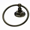 Topknobs ED5GBZB Towel Ring with Hex Detail in German Bronze