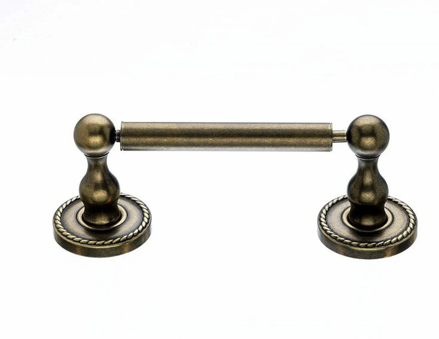 Topknobs ED3GBZF Tissue Holder with Rope Detail in German Bronze
