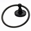 Topknobs ED5ORBA Towel Ring with Beaded Detail in Oil Rubbed Bronze