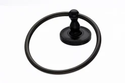 Topknobs ED5ORBA Towel Ring with Beaded Detail in Oil Rubbed Bronze