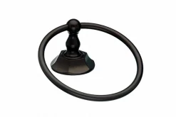 Topknobs ED5ORBB Towel Ring with Hex Detail in Oil Rubbed Bronze
