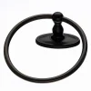 Topknobs ED5ORBC Towel Ring with Oval Backplate in Oil Rubbed Bronze