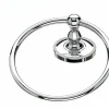 Topknobs ED5PCA Towel Ring with Beaded Detail in Polished Chrome