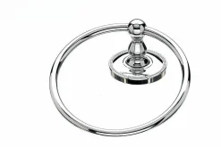 Topknobs ED5PCA Towel Ring with Beaded Detail in Polished Chrome