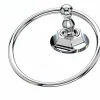 Topknobs ED5PCB Towel Ring with Hex Detail in Polished Chrome