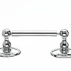 Topknobs ED3PCC Tissue Holder with Oval Backplate in Polished Chrome