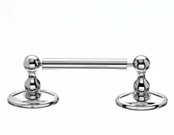 Topknobs ED3PCC Tissue Holder with Oval Backplate in Polished Chrome