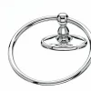 Topknobs ED5PCC Towel Ring with Oval Backplate in Polished Chrome