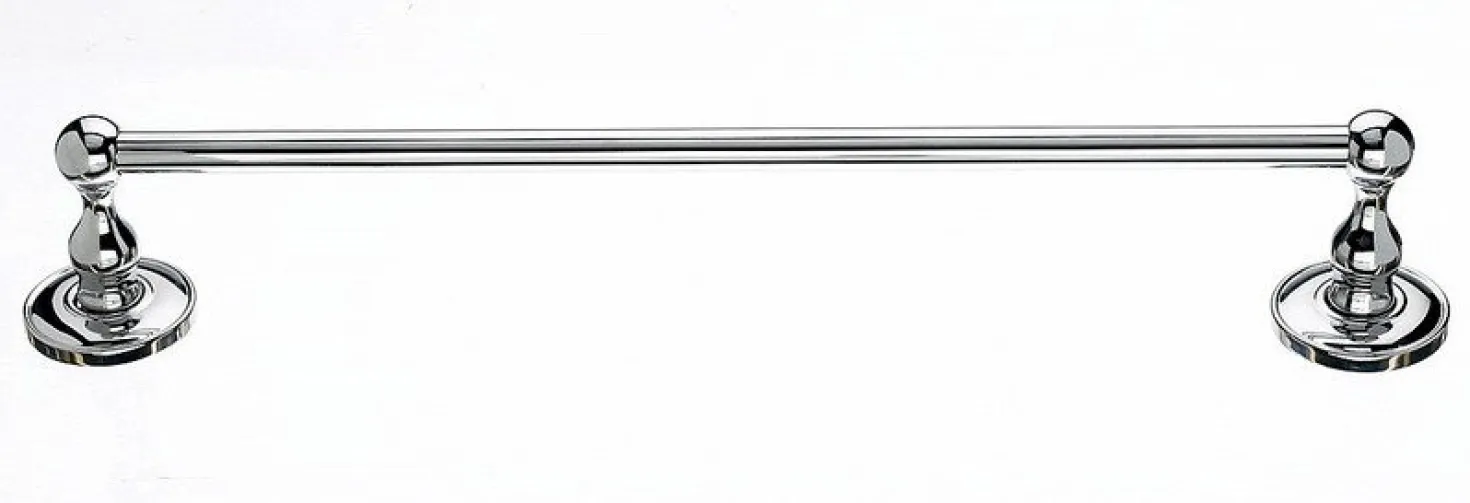 Topknobs ED6PCD 18" Single Towel Bar in Polished Chrome