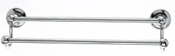 Topknobs ED7PCD 18" Smooth Double Towel Bar in Polished Chrome