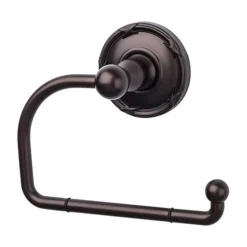 Top Knobs Edwardian Bath Tissue Hook - Ribbon Backplate in Oil Rubbed Bronze