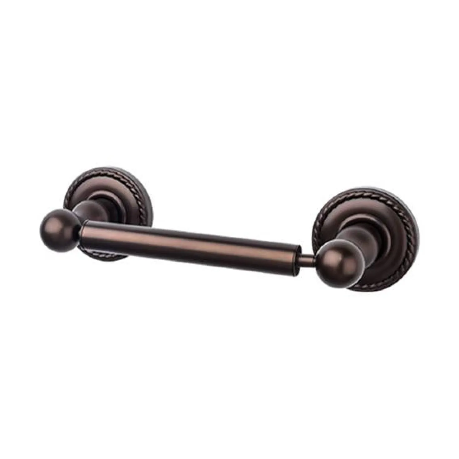 Top Knobs Edwardian Bath Tissue Holder - Rope Backplate in Oil Rubbed Bronze