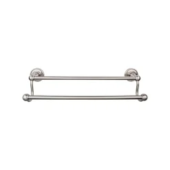 Top Knobs Edwardian Double Bath Towel Bar - Rope Backplate