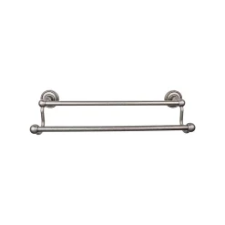 Top Knobs Edwardian Double Bath Towel Bar - Rope Backplate