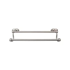 Top Knobs Edwardian Double Bath Towel Bar - Oval Backplate
