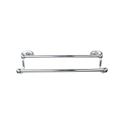 Top Knobs Edwardian Double Bath Towel Bar - Oval Backplate