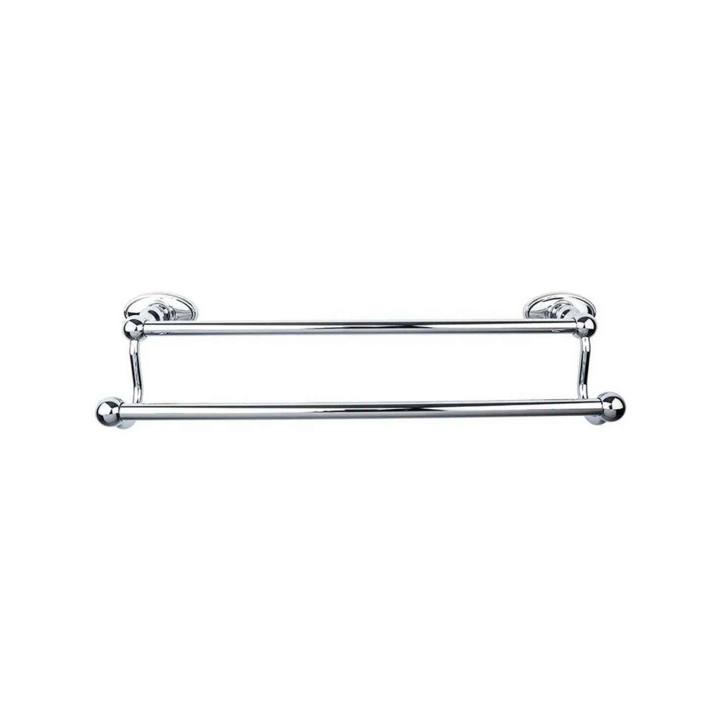 Top Knobs Edwardian Double Bath Towel Bar - Oval Backplate