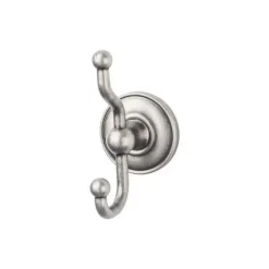 Top Knobs Edwardian Double Robe Hook in Antique Pewter