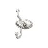 Top Knobs Edwardian Double Robe Hook in Brushed Satin Nickel