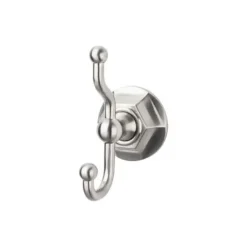 Top Knobs Edwardian Double Robe Hook in Brushed Satin Nickel