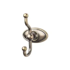 Top Knobs Edwardian Double Robe Hook in German Bronze