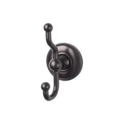 Top Knobs Edwardian Double Robe Hook in Oil Rubbed Bronze