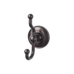 Top Knobs Edwardian Double Robe Hook in Oil Rubbed Bronze